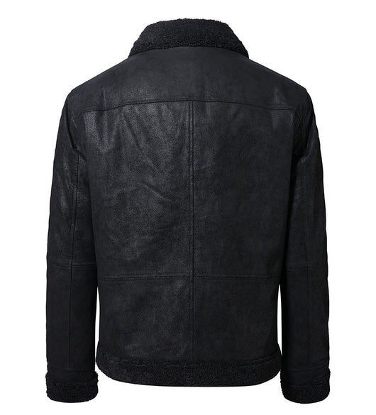 Chaqueta de Cuero Vintage Estilo Casual Americano - Image 19