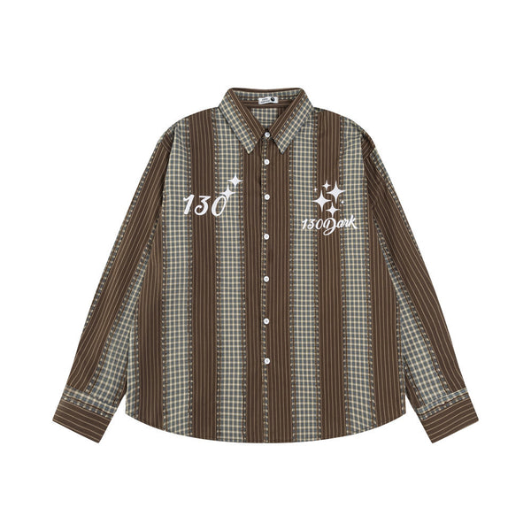 Camisa de Manga Larga con Contraste de Colores para Hombre