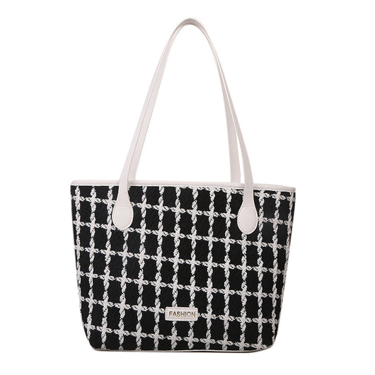Bolso Tote Cuadros Asimétrico - Diseño Minimalista - Image 3