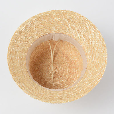 Sombrero Bucket de Paja con Ala Plana - Protección Solar Elegante - Image 7