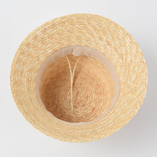 Sombrero Bucket de Paja con Ala Plana - Protección Solar Elegante - Image 7