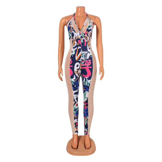 Jumpsuit Ajustado de Malla Sensual con Tirantes - Image 6
