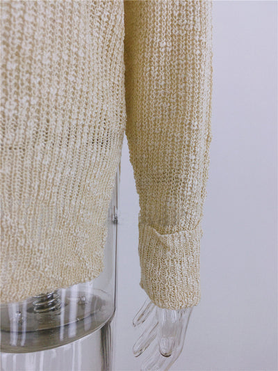 Suéter Holgado de Acrílico para Otoño e Invierno - Image 18
