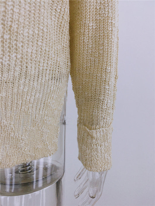Suéter Holgado de Acrílico para Otoño e Invierno - Image 18