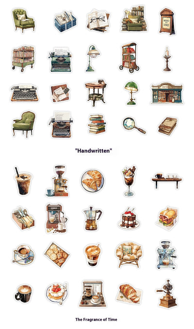 Set de 40 Stickers Decorativos Retro 'Life Love Song' - 4 Diseños DIY - Image 10