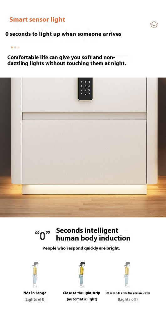 Mesita de Noche Inteligente con Caja de Seguridad y Carga Inalámbrica Integrada - Image 35