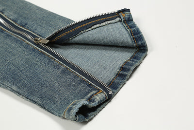 Pantalones Slim Fit Rotos con Cierre - Diseño Urbano Moderno - Image 16