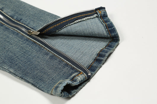 Pantalones Slim Fit Rotos con Cierre - Diseño Urbano Moderno - Image 16