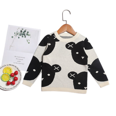 Suéter Tejido Oso Blanco y Negro para Bebés Niños y Niñas - Image 16