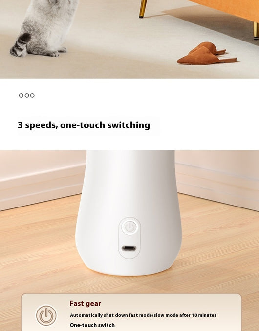 White cat's paw shaped laser toy with orange paw pads and a black laser emitter, labeled "Battery Model." - Image 16