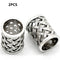 Large Hole Beads Antique Silver Hollow Carved Ornament Accessories