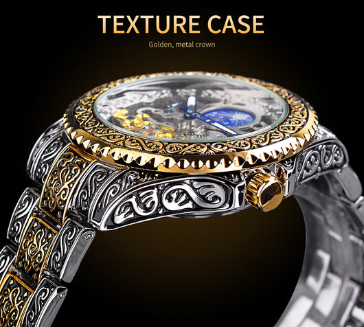 Reloj Mecánico Tourbillon Esqueleto Lujo para Hombre - Image 8