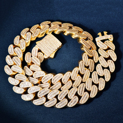 Collar Cubano Cuadrado con Cierre de Resorte Personalizado - Image 14