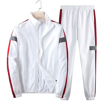 Traje Casual Hombre Cuello Mao Estilo Coreano Suelto Chaqueta Deportiva y Pantalón Cargo - Image 4