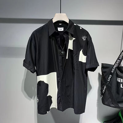 Camisa de Contraste Manga Corta para Hombre - Image 3