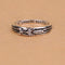 Diamond Set Pequeño Sword And Dagger Ring In 925 Sterling Plateado No.6