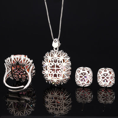 Conjunto Elegante Chopard Imitación Nido de Pájaro para Mujer - Image 14