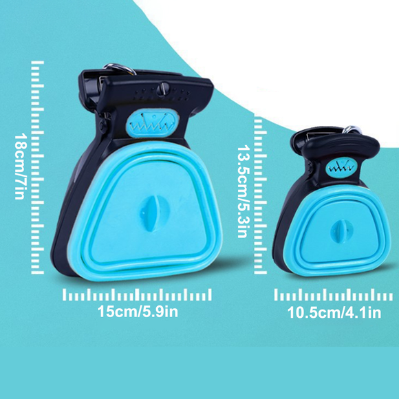 Recogedor de Desechos Portátil para Perros - Pala Compacta con Contenedor y Bolsas