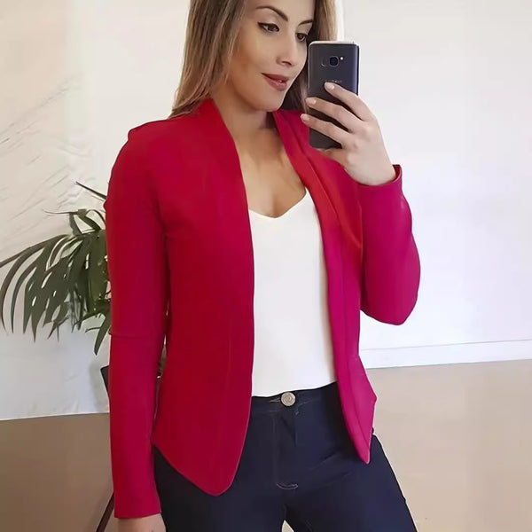 Cardigan Blazer Ejecutivo de Manga Larga Talla Pequeña