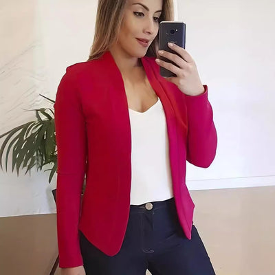 Cardigan Blazer Ejecutivo de Manga Larga Talla Pequeña - Image 2