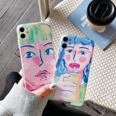 Funda de Celular Artística con Pintura al Óleo - Ojos de Niña - Image 8