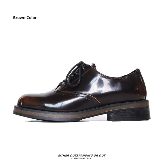 Zapatos de Cuero Bicolor con Suela Gruesa para Hombre - Casual y Profesional - Image 4