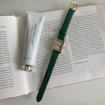 Reloj de Cuero Rectangular para Mujer - Diseño Clásico Simple - Image 10