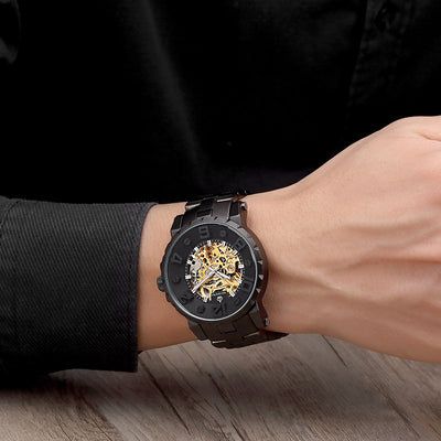 Reloj Mecánico Automático para Hombre Acero Inoxidable Hueco