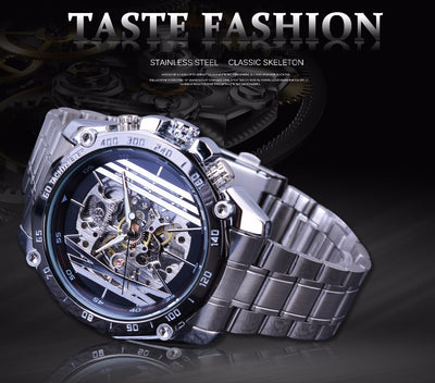 Reloj Mecánico Automático Estilo Europeo Americano con Movimiento Hueco para Hombre - Image 8
