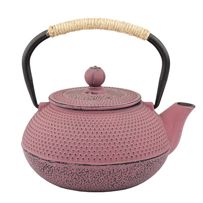 Olla de Hierro Fundido Estilo Europeo y Americano Rosa y Azul - Image 5