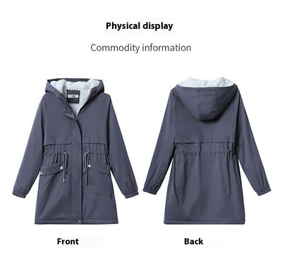 Abrigo Impermeable de Lana de Cordero Forrado en Polar - Diseño Ejecutivo Largo - Image 20