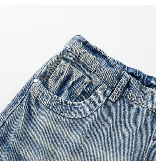 Jeans Rectos Anchos Estilo Americano para Hombre - Image 10