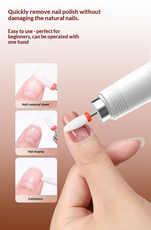Limadora de Uñas Eléctrica 2 en 1 con Luz LED - Máquina de Manicura Recargable - Image 17