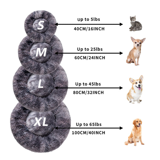 Cama Donut para Perros - Cómoda Felpa Suave Lavable - Image 55