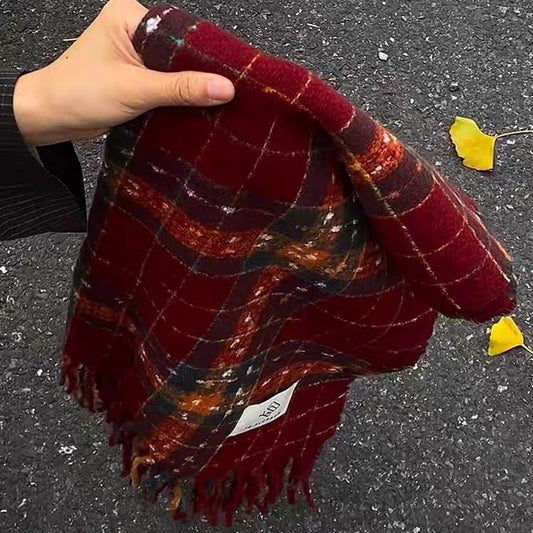Bufanda de Imitación Cashmira para Mujer con Flecos - Versátil y Elegante - Image 2
