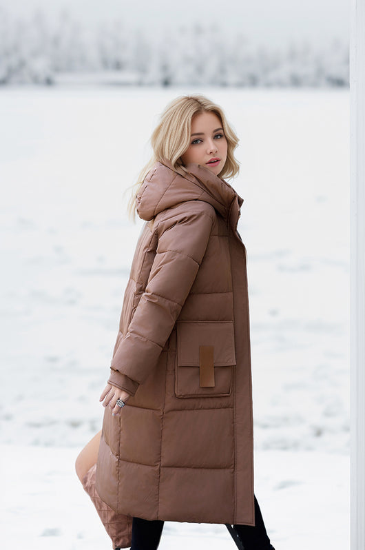 Abrigo de Algodón Grueso Overknee Suelto Premium para Invierno - Image 10