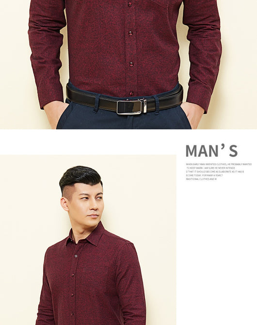 Camisa Ejecutiva Manga Larga Color Sólido con Bolsillo - Image 22