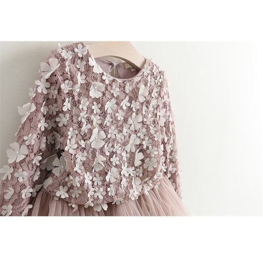 Vestido Princesa de Pétalos para Niña - Colección Invierno - Image 9