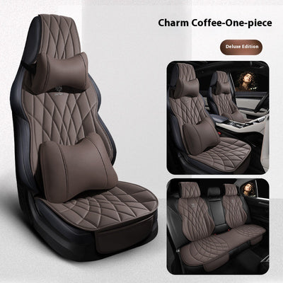Funda de Asientos de Cuero Premium para Auto - Juego Completo 5 Plazas - Image 36