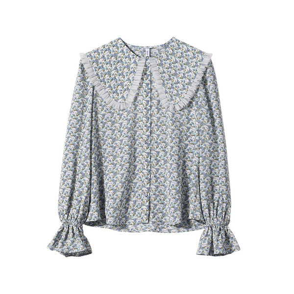 Blusa Estampada Cuadros Vichy con Cuello Muñeca - Image 7