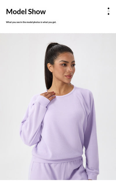 Blusa Deportiva Holgada de Manga Larga para Mujer - Image 9