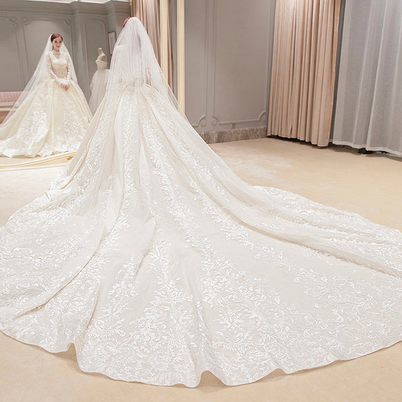 Vestido de Novia Lujo Cielo Estrellado para Sendero