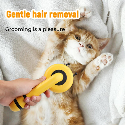Cepillo Deslanador para Gatos en Forma de Abeja - Limpieza Automática y Masaje Suave - Image 5