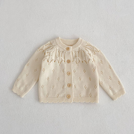 Chaqueta Tejida Calada para Niños - Diseño Versátil y Fresco - Image 7