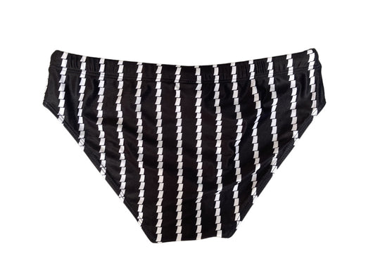 Traje de Baño Deportivo Rayas Verticales Cintura Baja para Competencia - Image 7