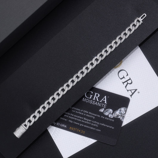 Pulsera de Plata S925 con Moissanita Premium - Joyería Lujo Ligero Plateada - Image 5