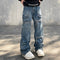 Pantalones Cargo Denim con Cierre Frontal - Estilo Urban