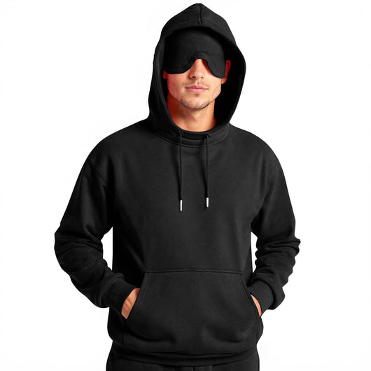 Sudadera Deportiva Casual para Hombre con Antifaz para Dormir - Image 12