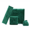 Caja de Anillos Doble con Flanela Verde Oscuro Ultra Suave