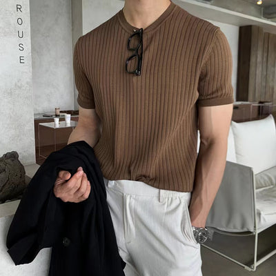 Sudadera Camiseta Hombre Estilo Coreano Manga Corta Ajuste Holgado - Image 9